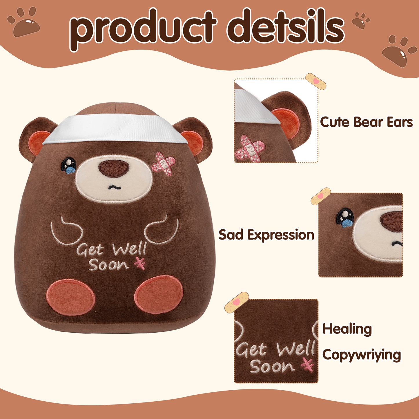 Get Well Soon Bear Plush