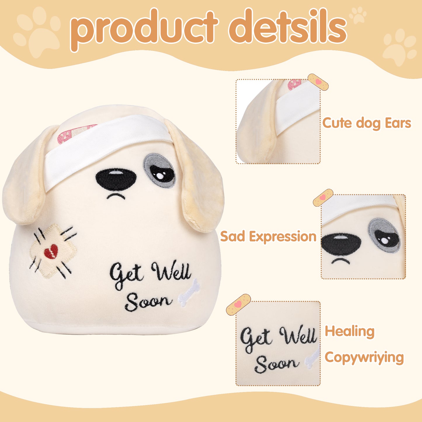 Get Well Soon Dog Plush