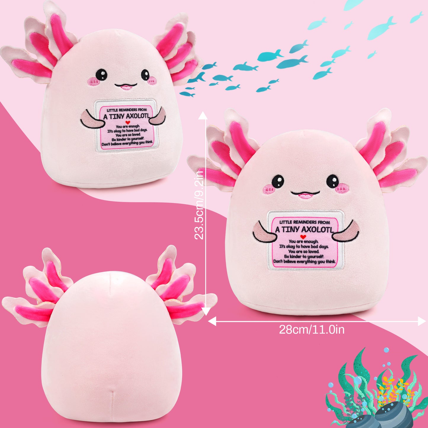 Positive Axolotl Plush Toy