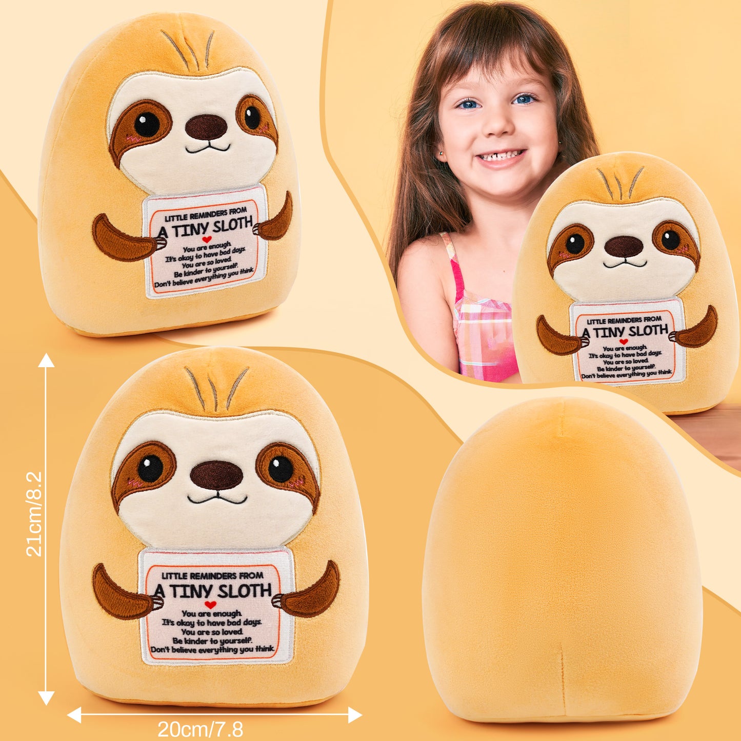 Positive Sloth Stuffed Animal