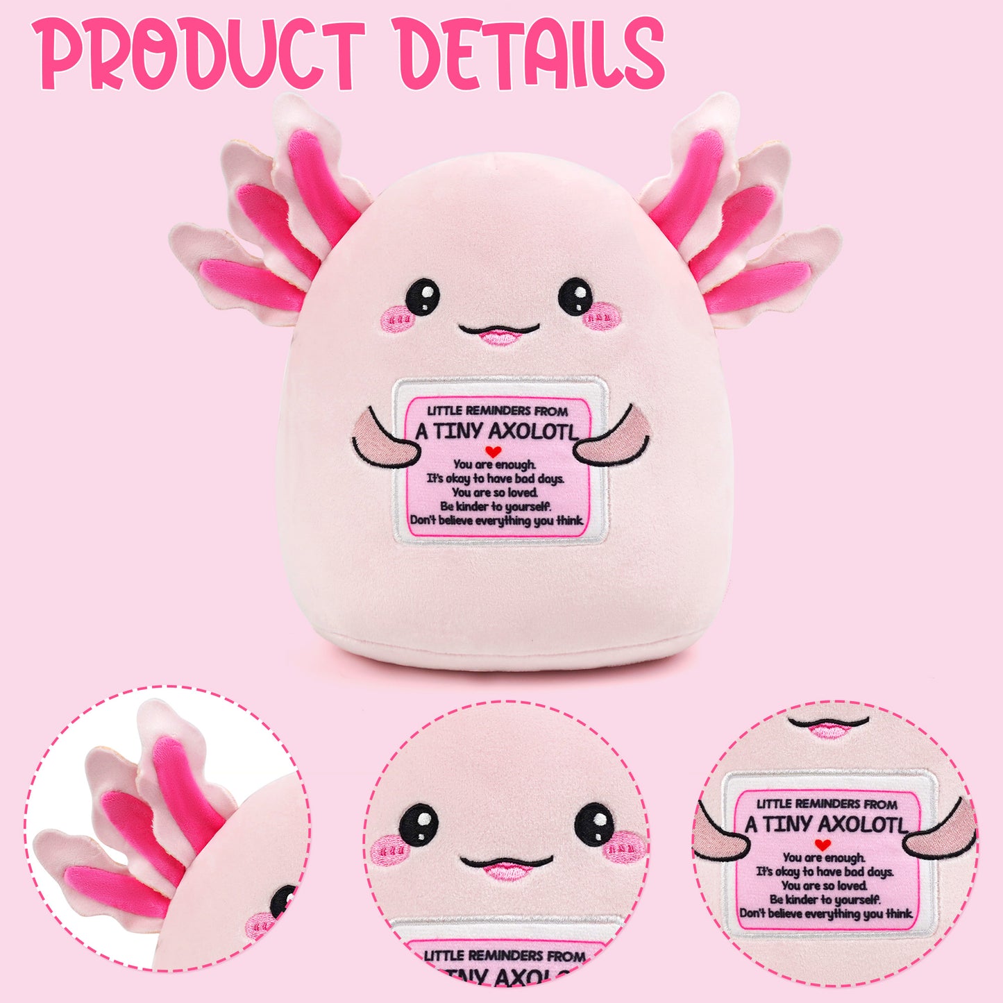 Positive Axolotl Plush Toy