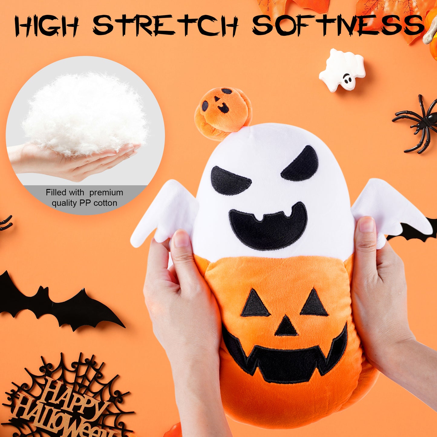 Halloween Pumpkin Plush Ghost Toy