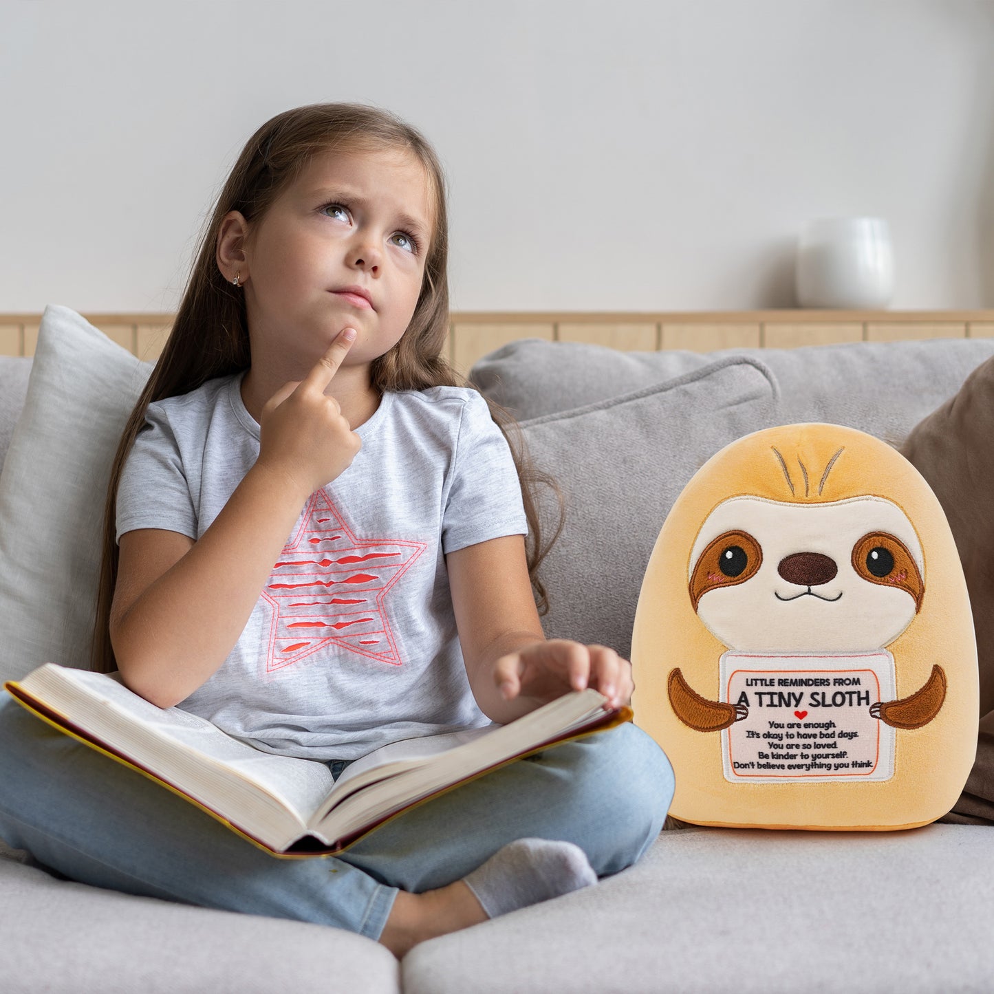 Positive Sloth Stuffed Animal