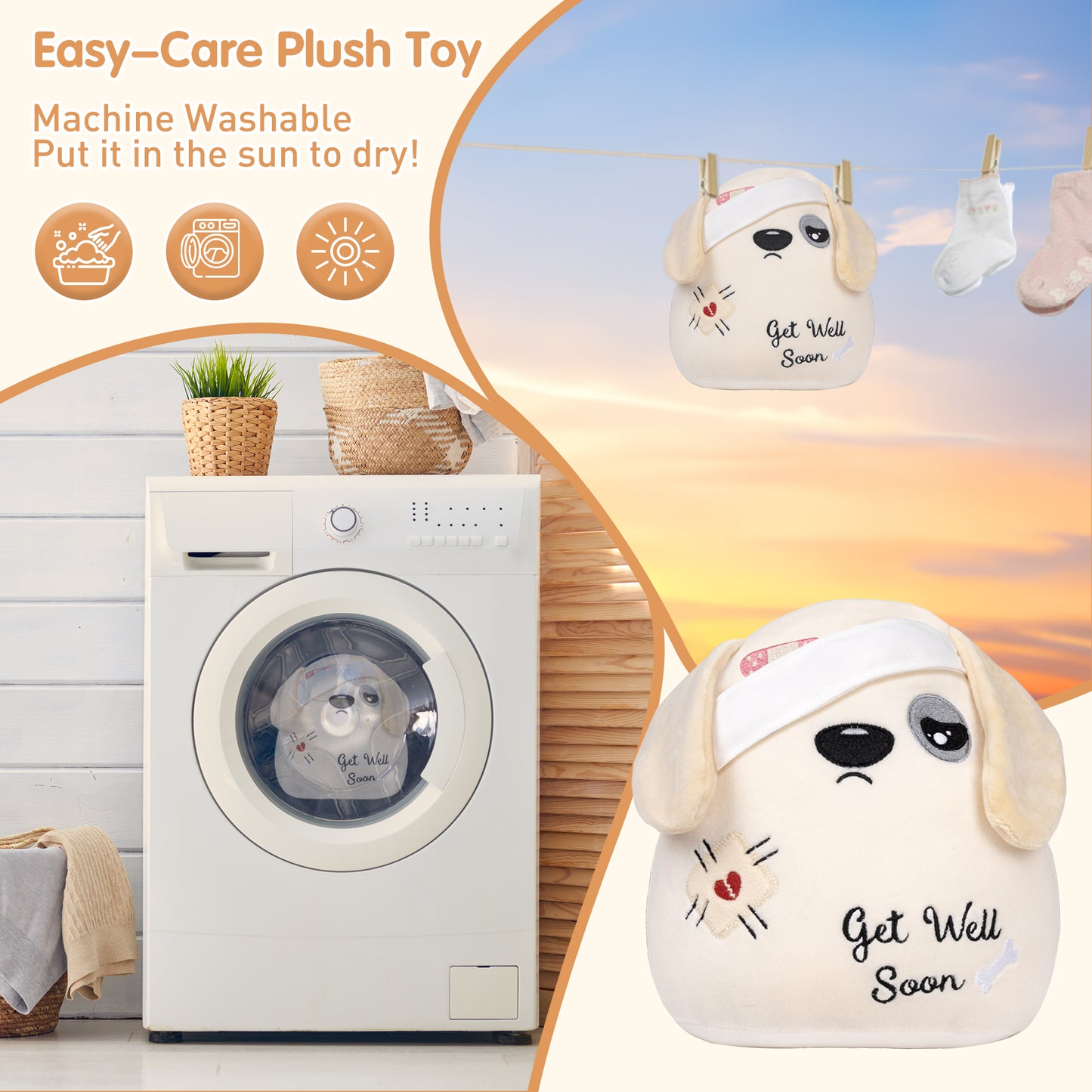 Get Well Soon Dog Plush