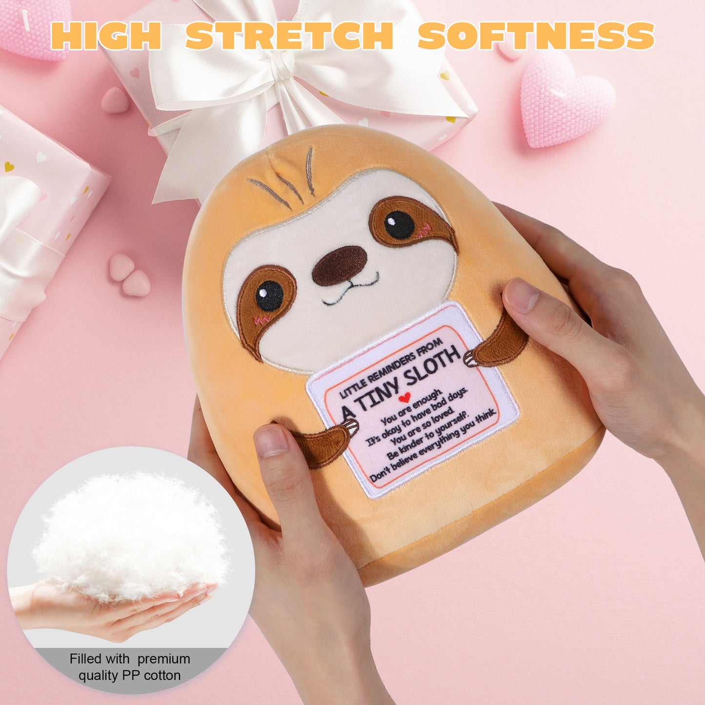 Positive Sloth Stuffed Animal