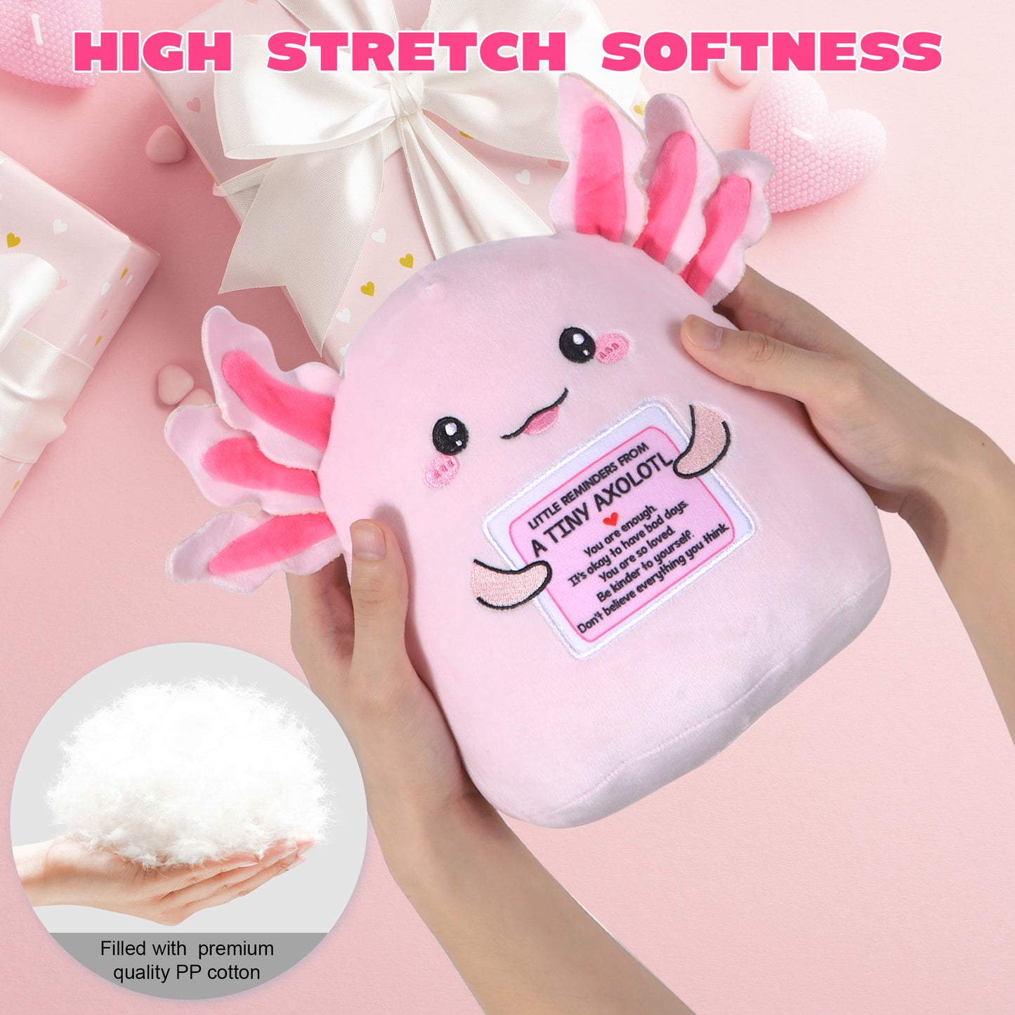 Positive Axolotl Plush Toy