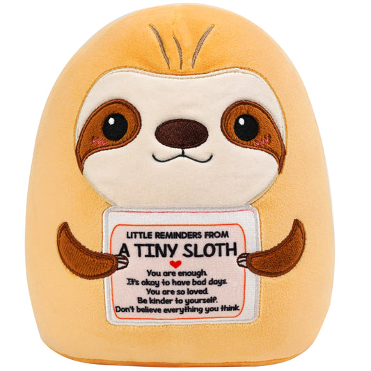 Positive Sloth Stuffed Animal
