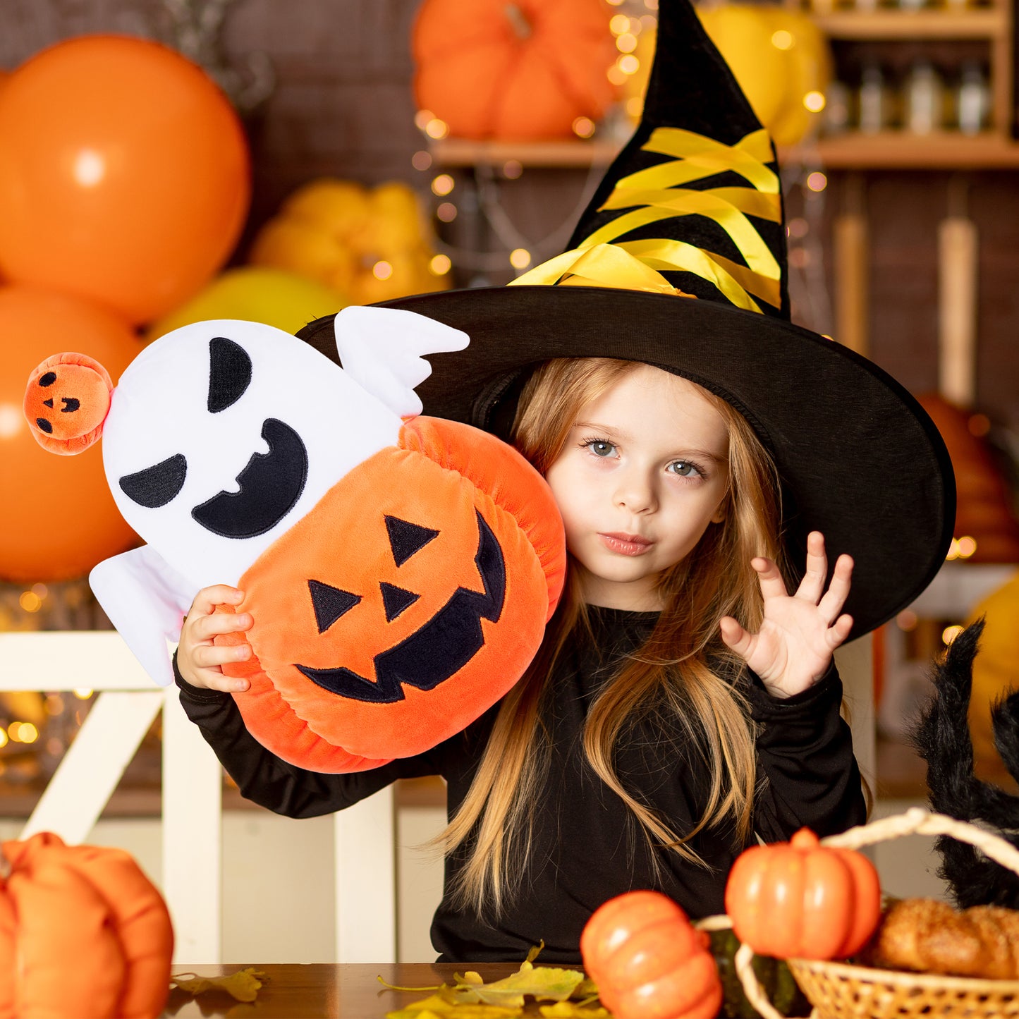 Halloween Pumpkin Plush Ghost Toy