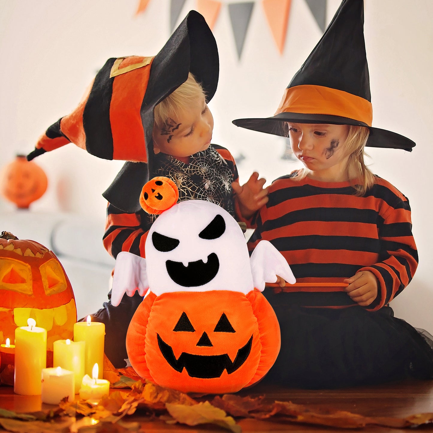 Halloween Pumpkin Plush Ghost Toy